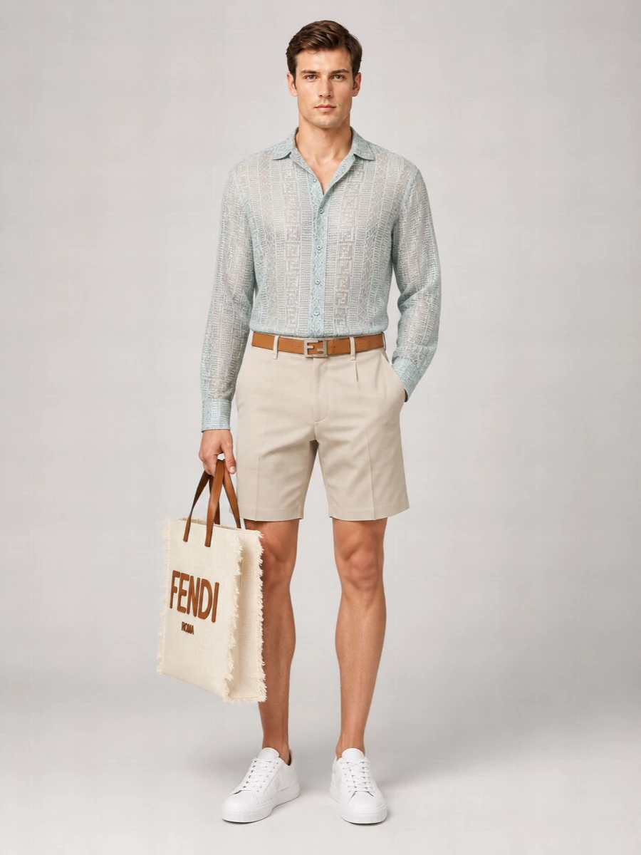 Fendi Silk-Blend Devore Shirt