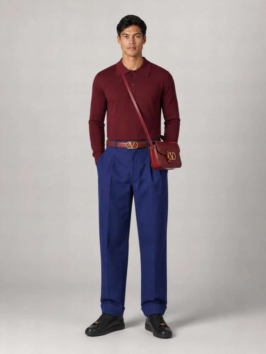Valentino Garavani Wool Regular-Fit Polo Jumper