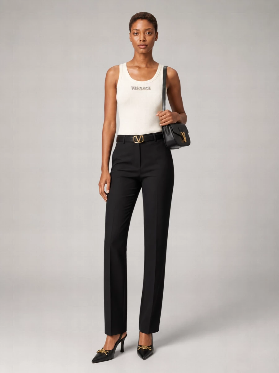 Versace Wool Corset Top