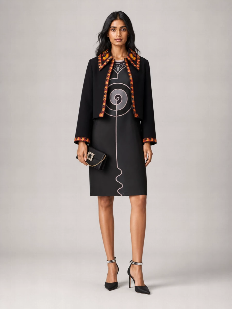 Pucci Cotton Single Breasted Coat