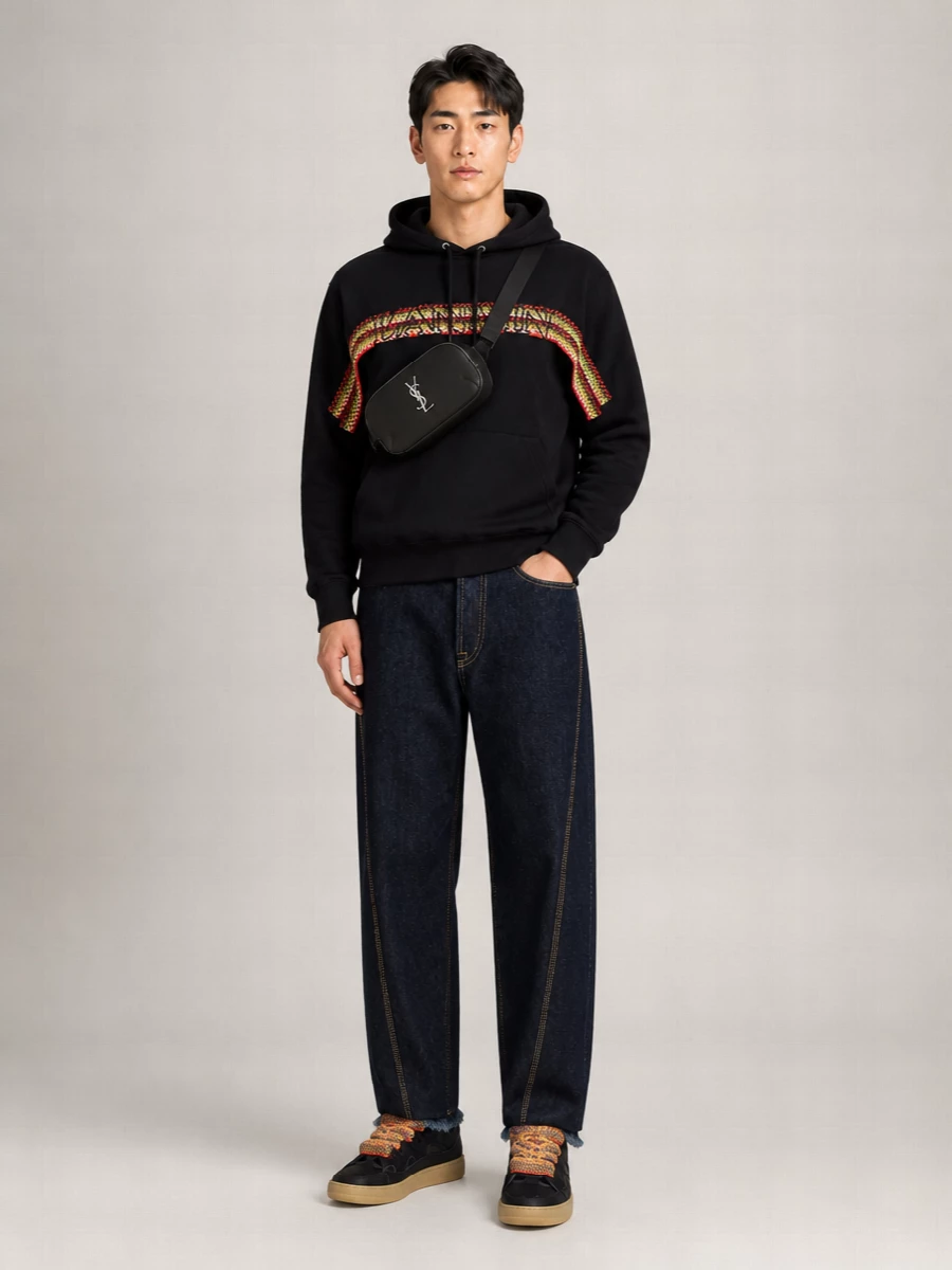 Saint Laurent Canvas Cassandre Belt Bag