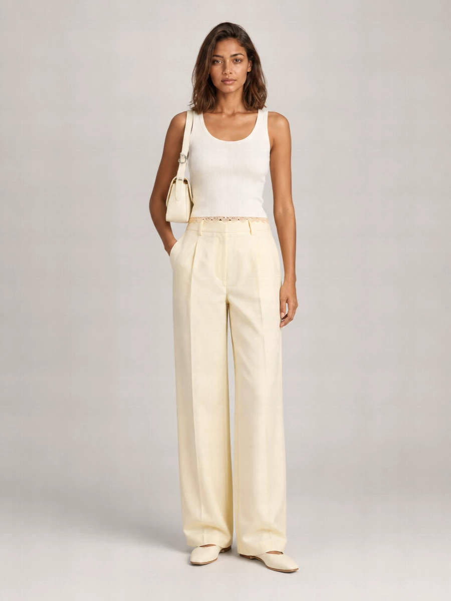 Magda Butrym Ribbed Sleeveless Tank Top