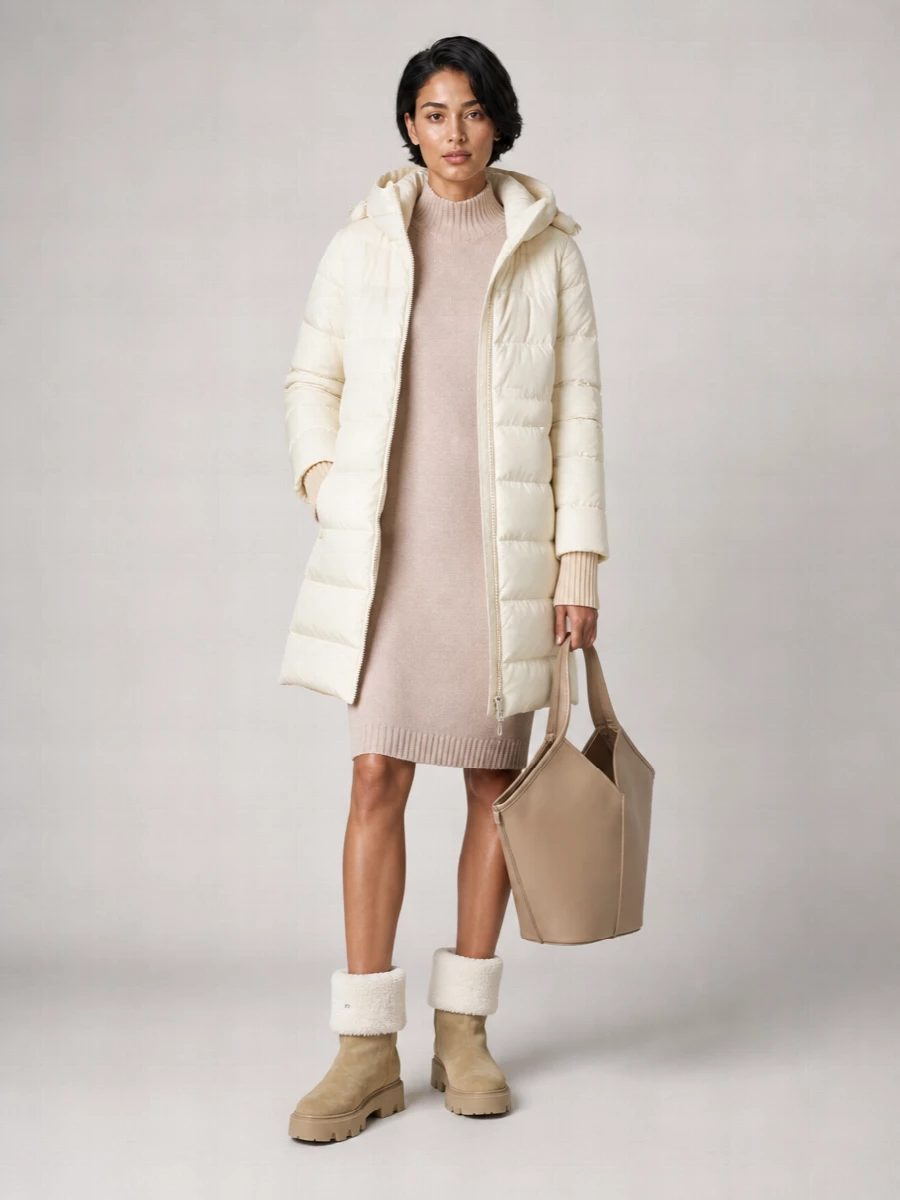 Herno Down Hooded Long Puffer Jacket