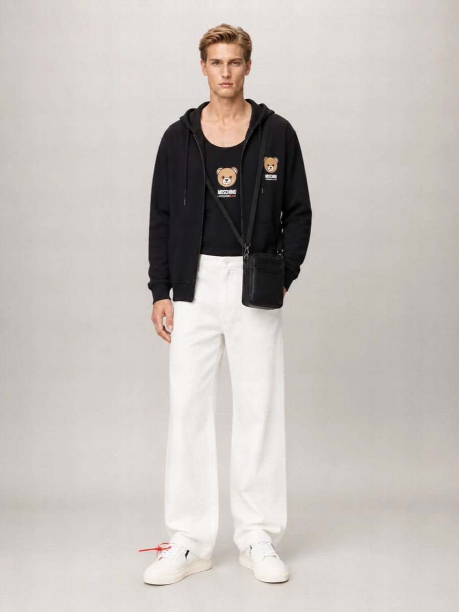 Moschino Cotton Hooded Jacket