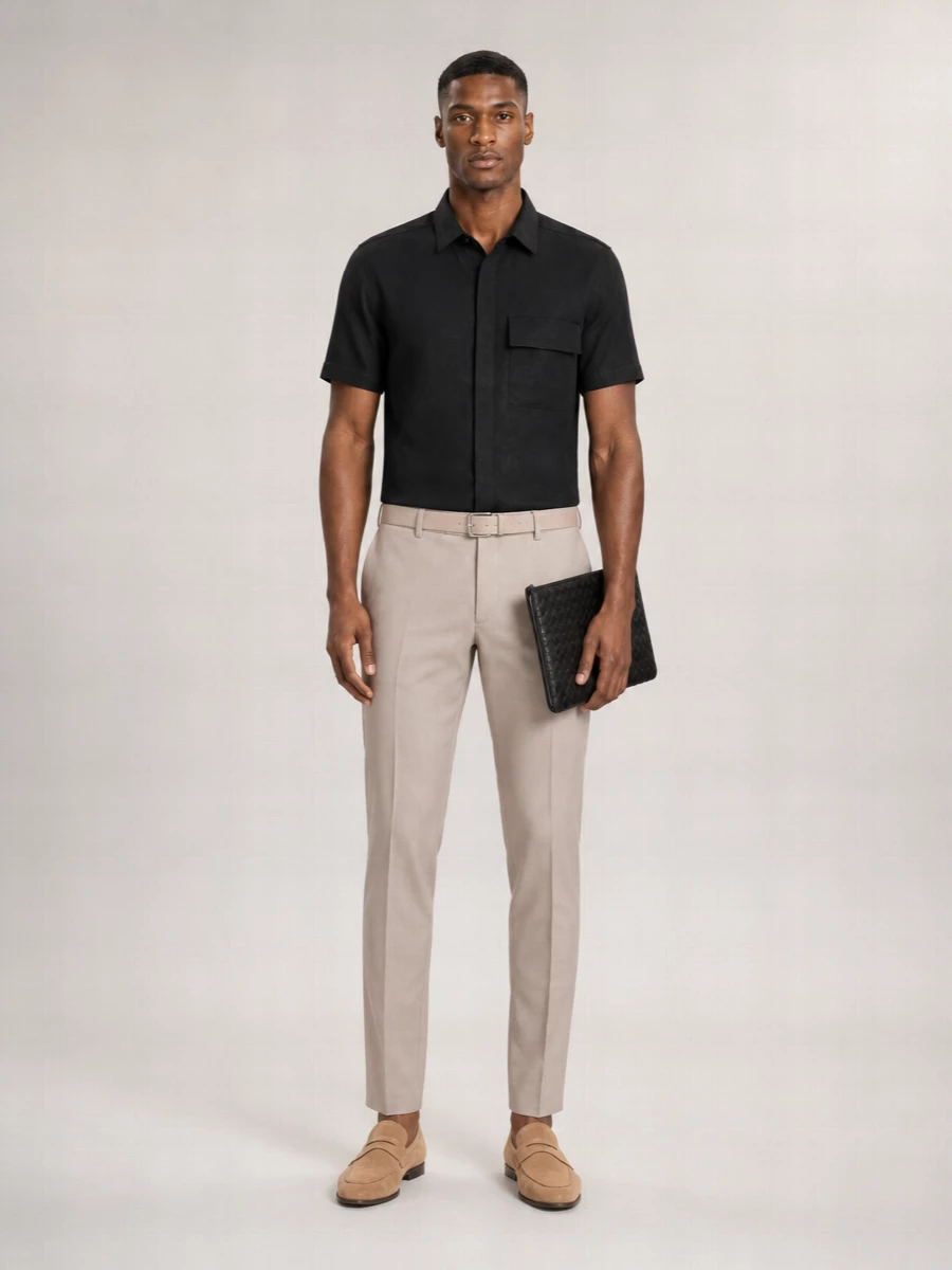 Pt Torino Cotton Wool Tailored Trousers