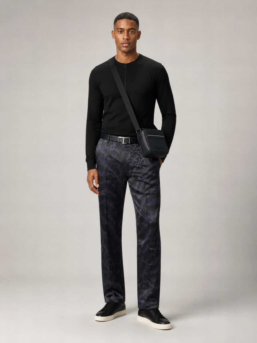 Tom Ford Silk Straight-Leg Trousers