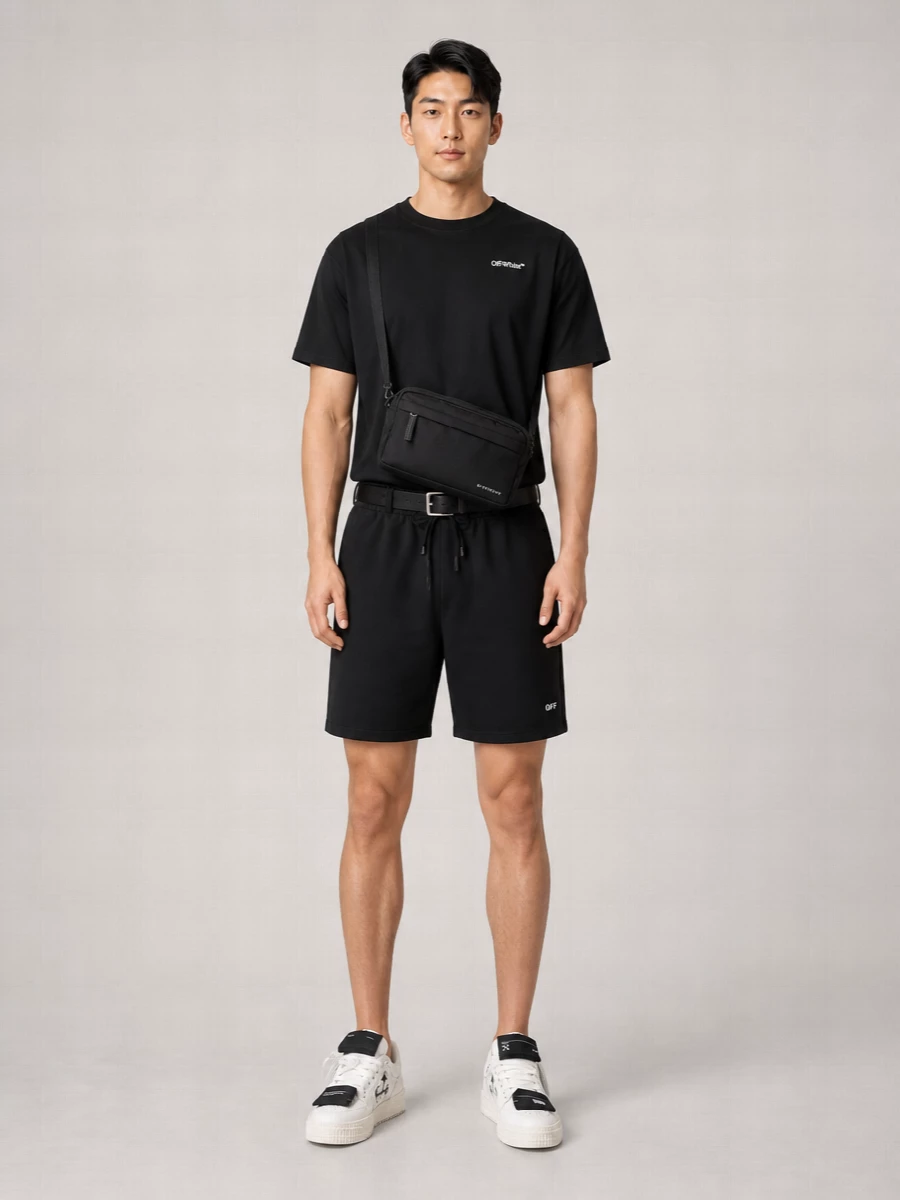 Off-White Cotton Short-Sleeve T-Shirt