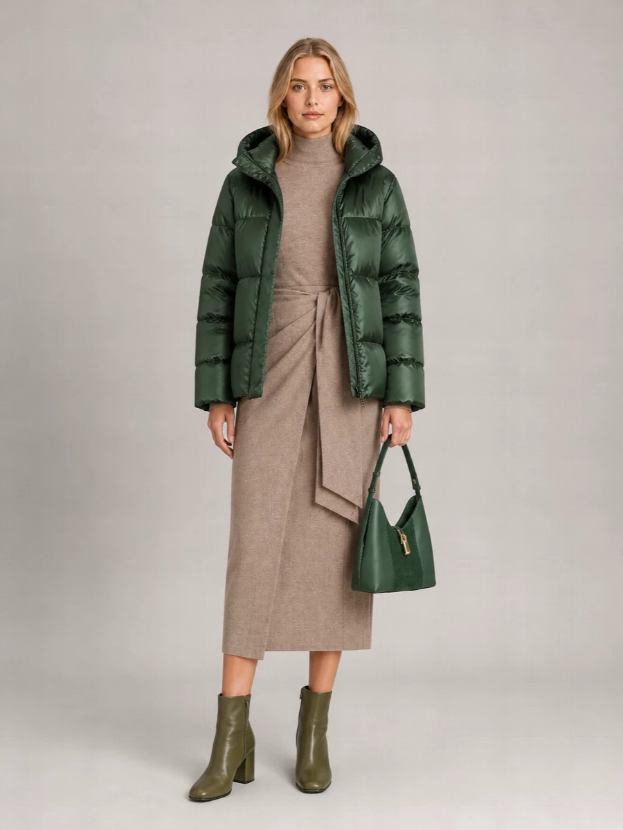 Weekend Max Mara down hooded quilted puffer jacket