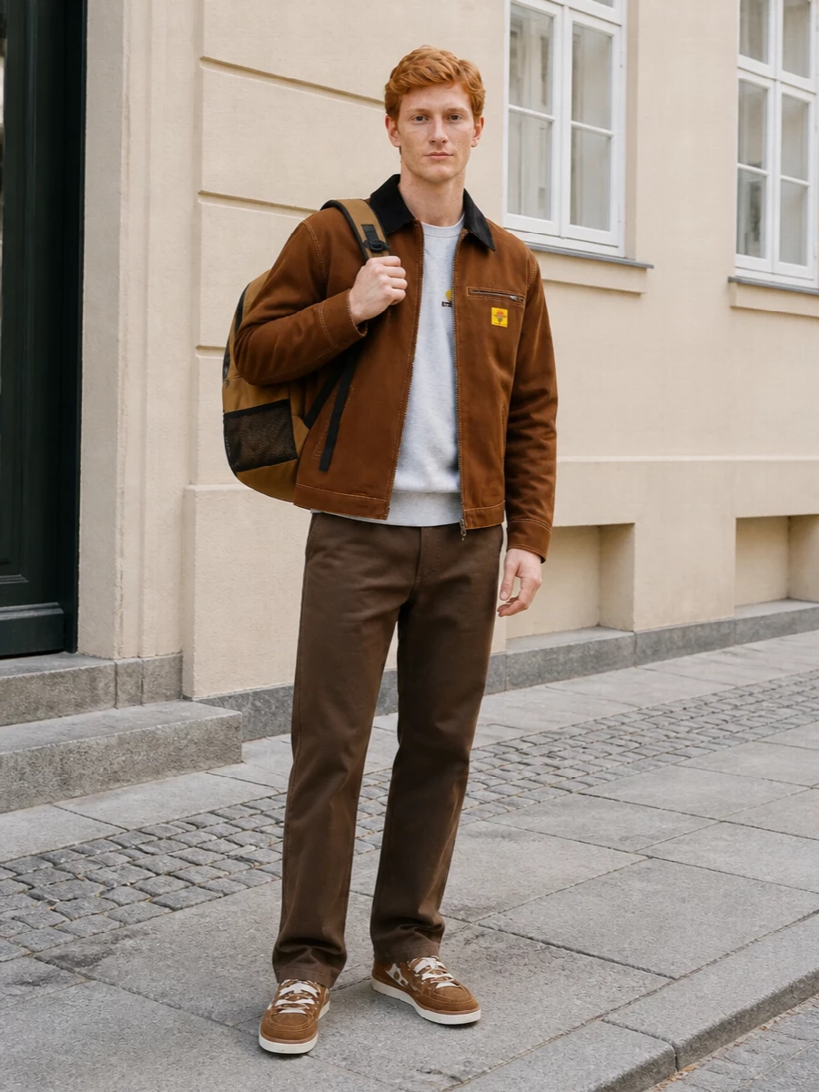 Icecream chore jacket carhartt pants ugg sneakers