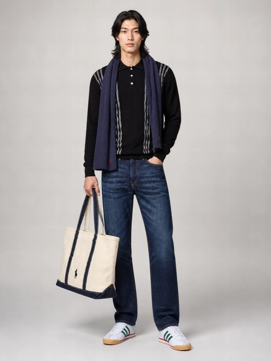Beams Plus Wool Polo Sweater