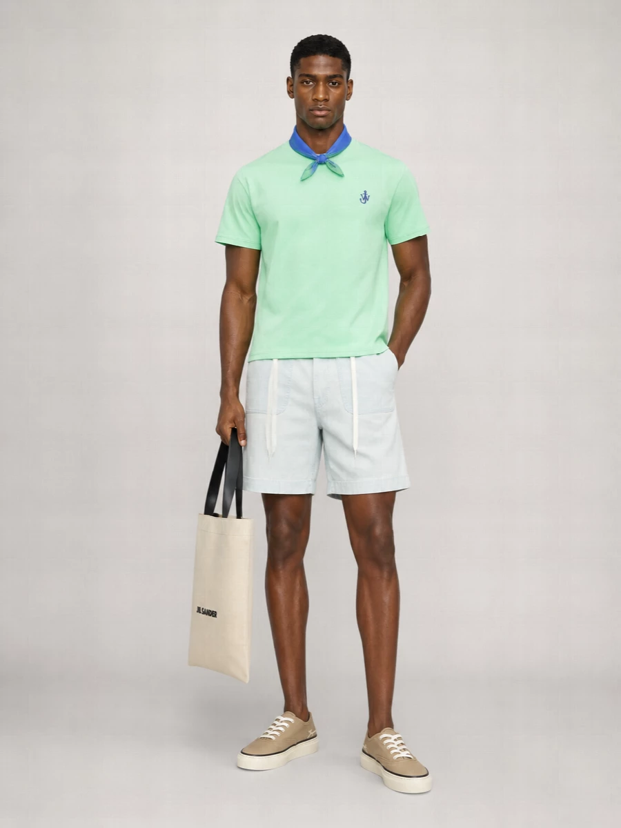 Jw Anderson Organic Cotton Embroidered Short-Sleeve T-Shirt