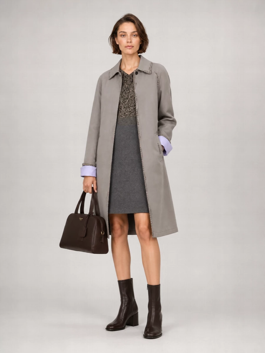 Prada oversized cotton coat