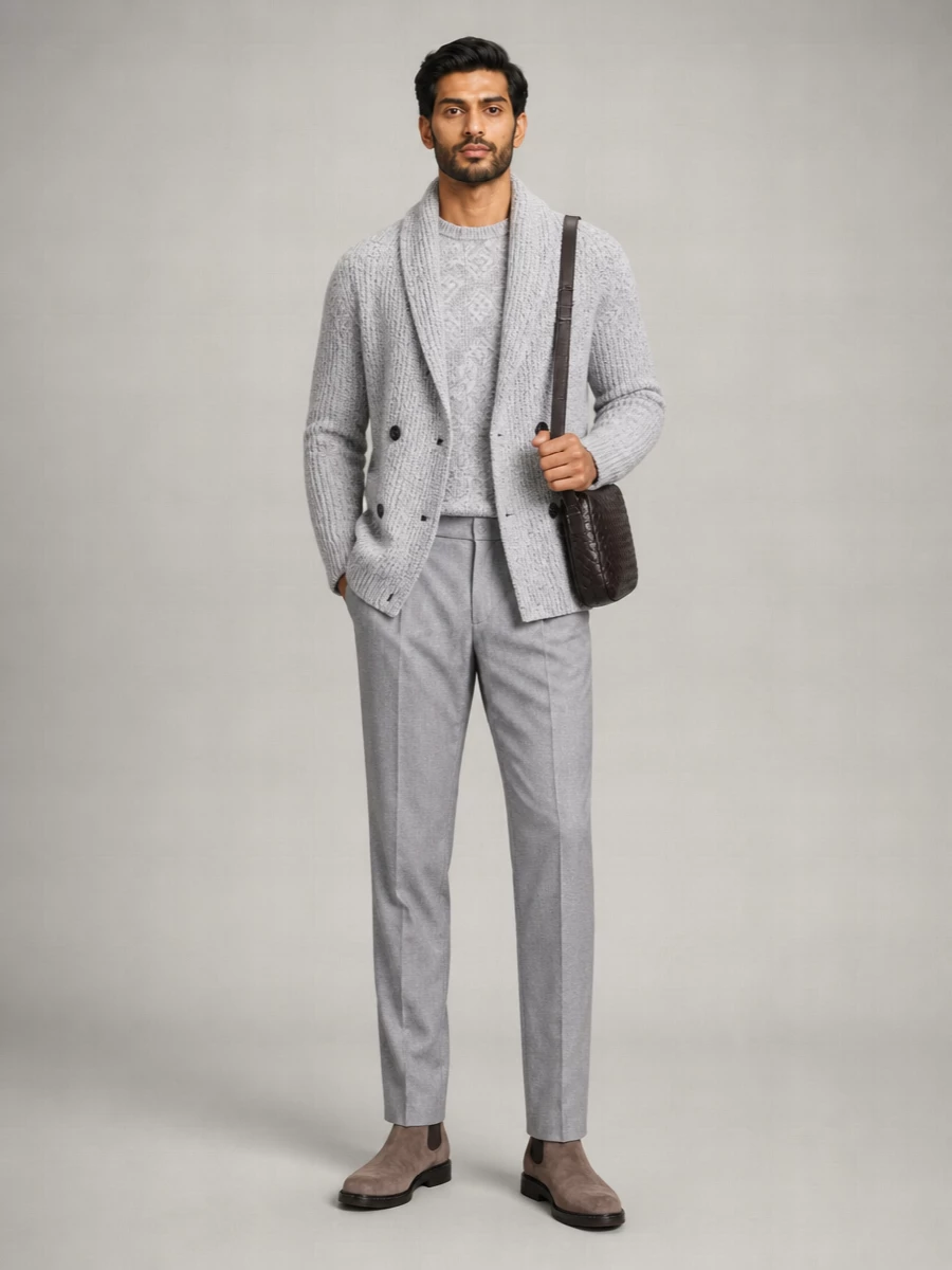 Brunello Cucinelli Wool Double Breasted Jacket