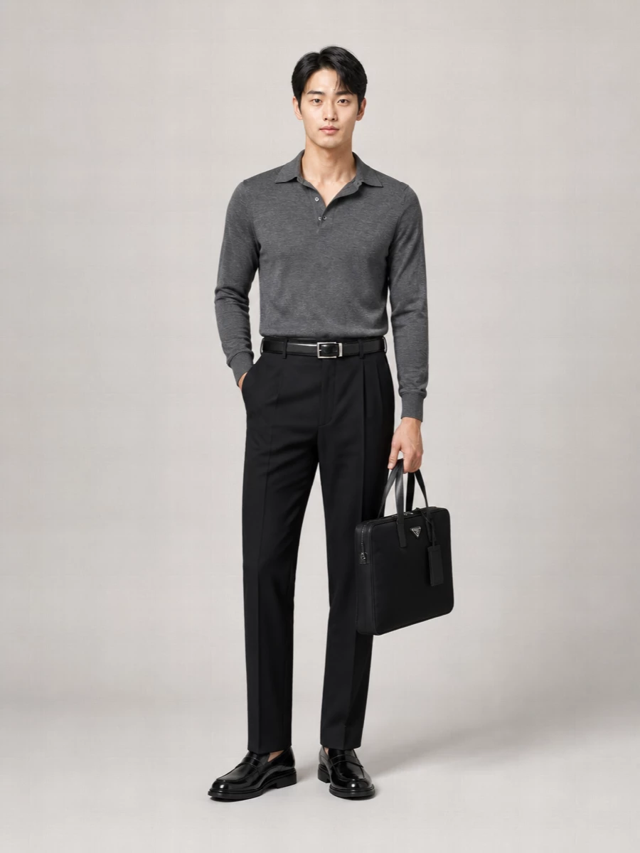 Tom Ford Wool High-Rise Wide-Leg Pleated Tailored Trousers