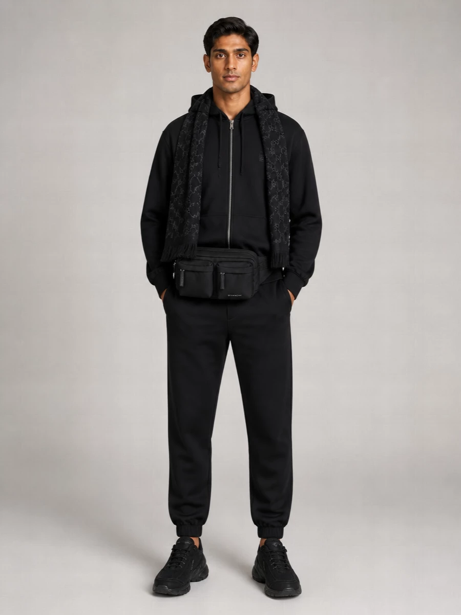 Givenchy Wool Zip Hoodie