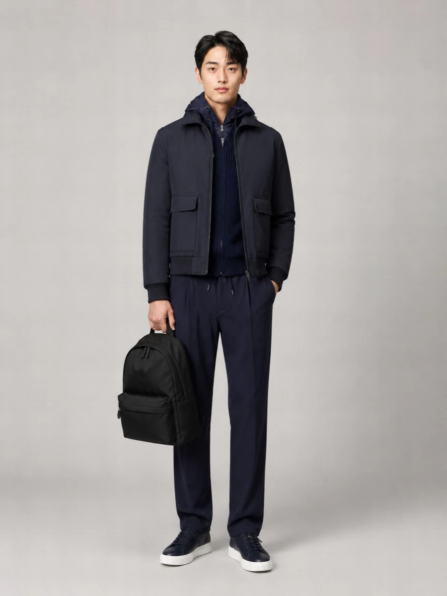 Herno Wool Padded Bomber Jacket
