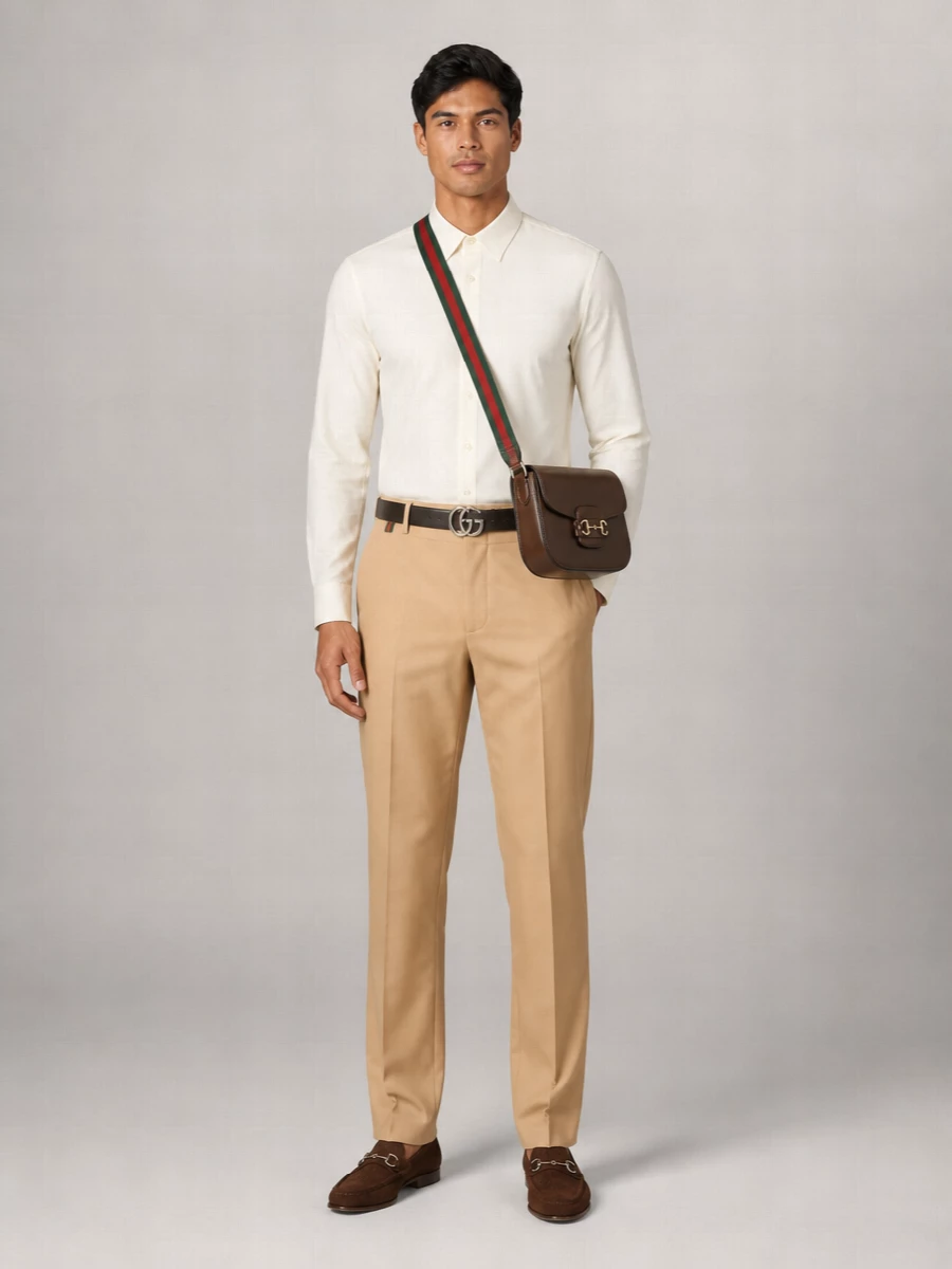 Gucci Leather Reversible Belt