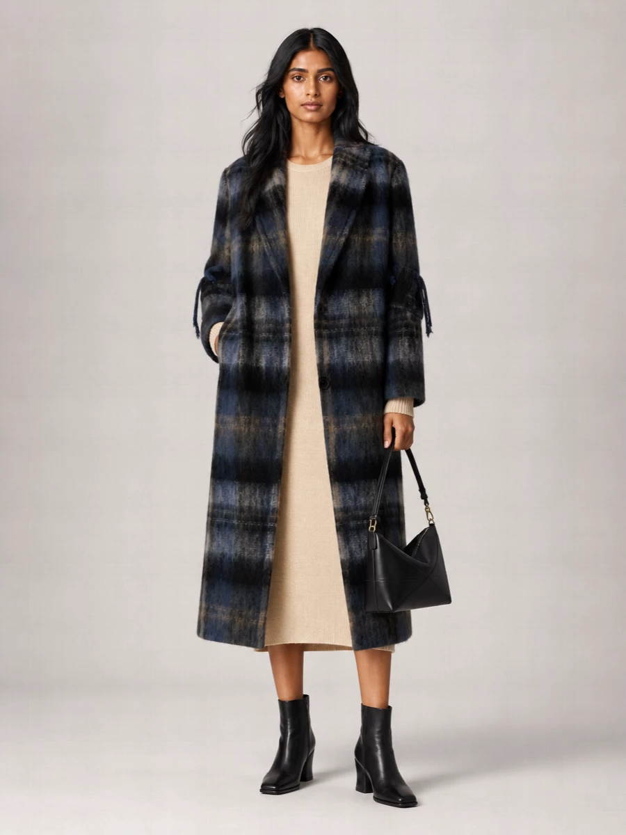 Loewe Embroidered Mohair-Blend Single-Breasted Coat