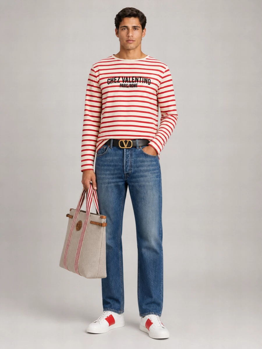 Valentino Garavani Embroidered Cotton T-Shirt