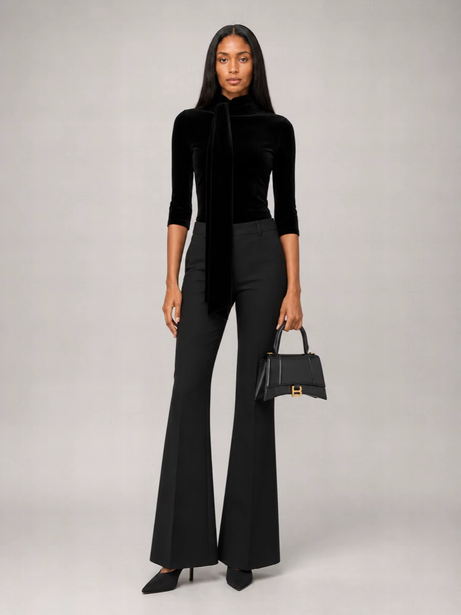 Balenciaga Turtleneck Knitted Top