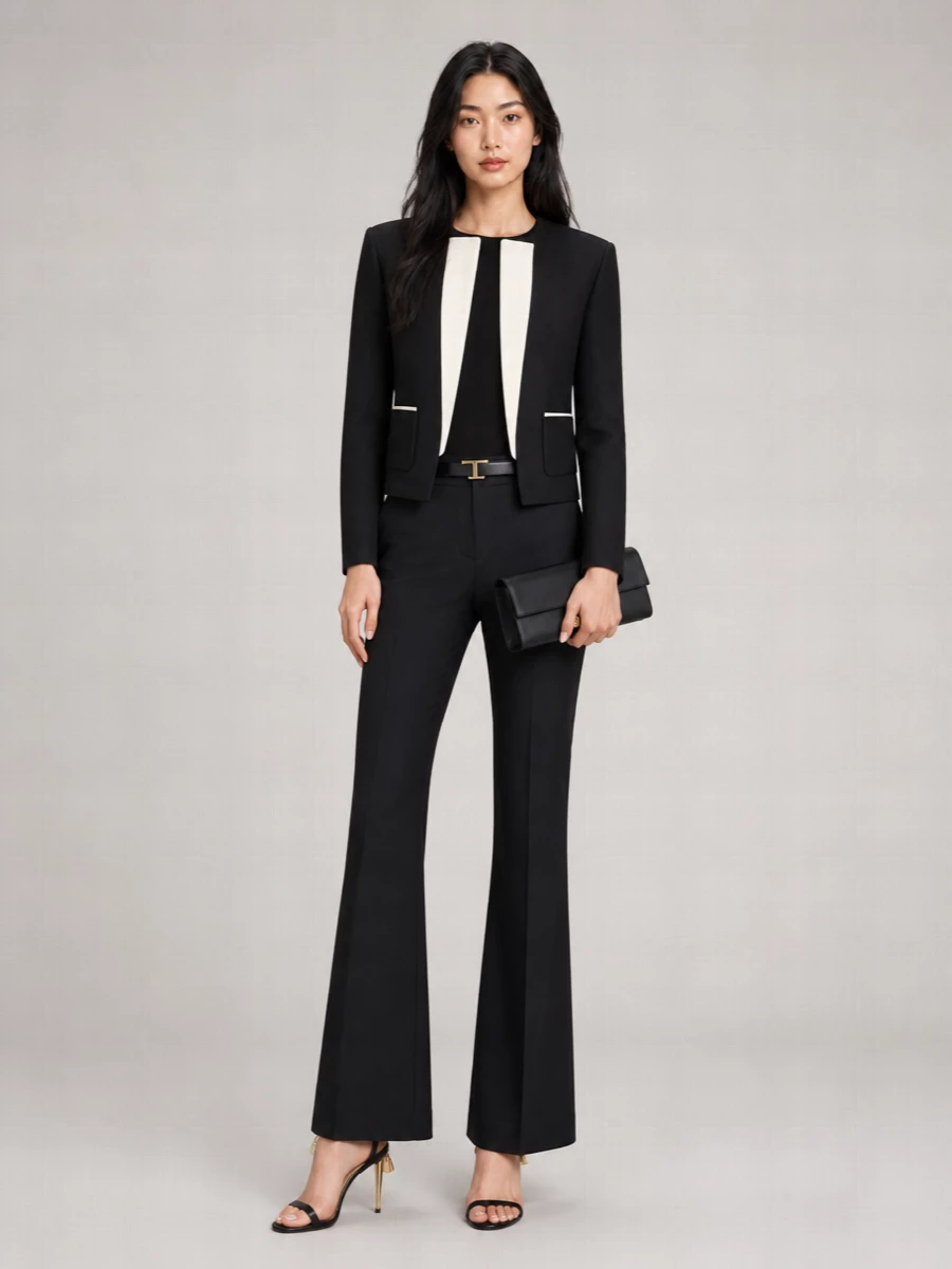 Tom Ford Wool Silk Slim-Fit Collarless Suit Jacket