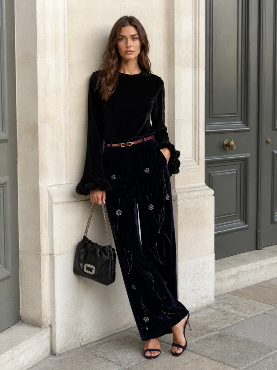Forte forte velvet pants tom ford sandals