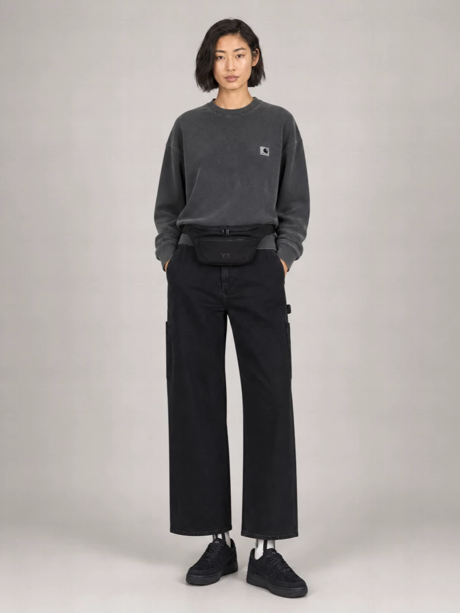 Carhartt Wip Denim High-Rise Wide-Leg Jeans