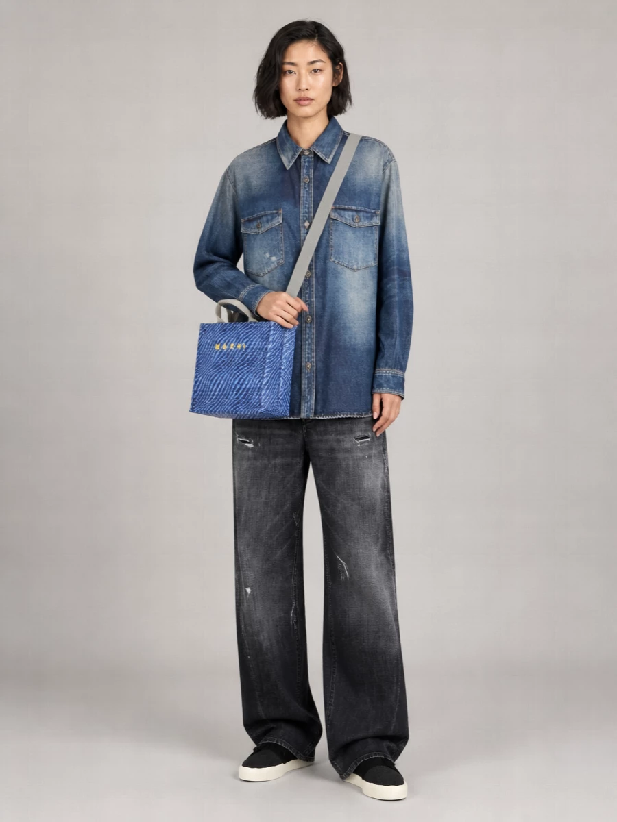 Marni Basket Small Tote Bag
