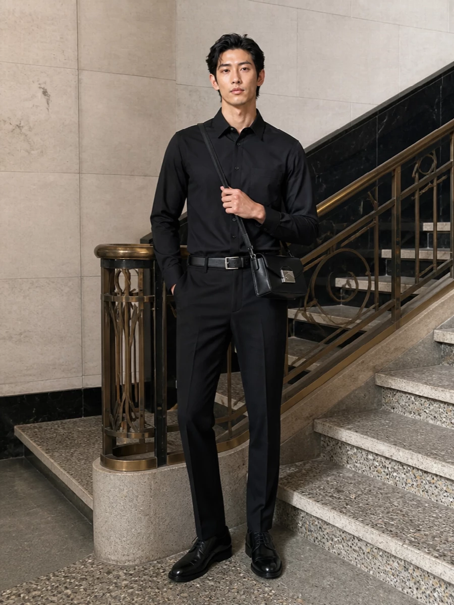 Jil sander trousers churchs derbies black shirt