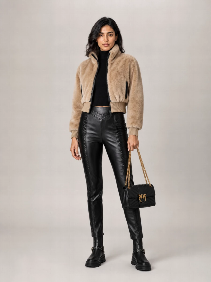 Pinko Faux Fur Coat