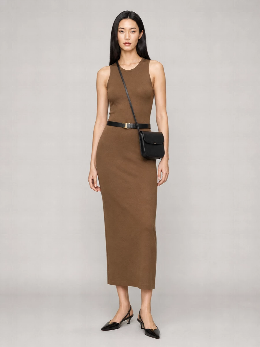 Max Mara Virgin Wool Midi Dress