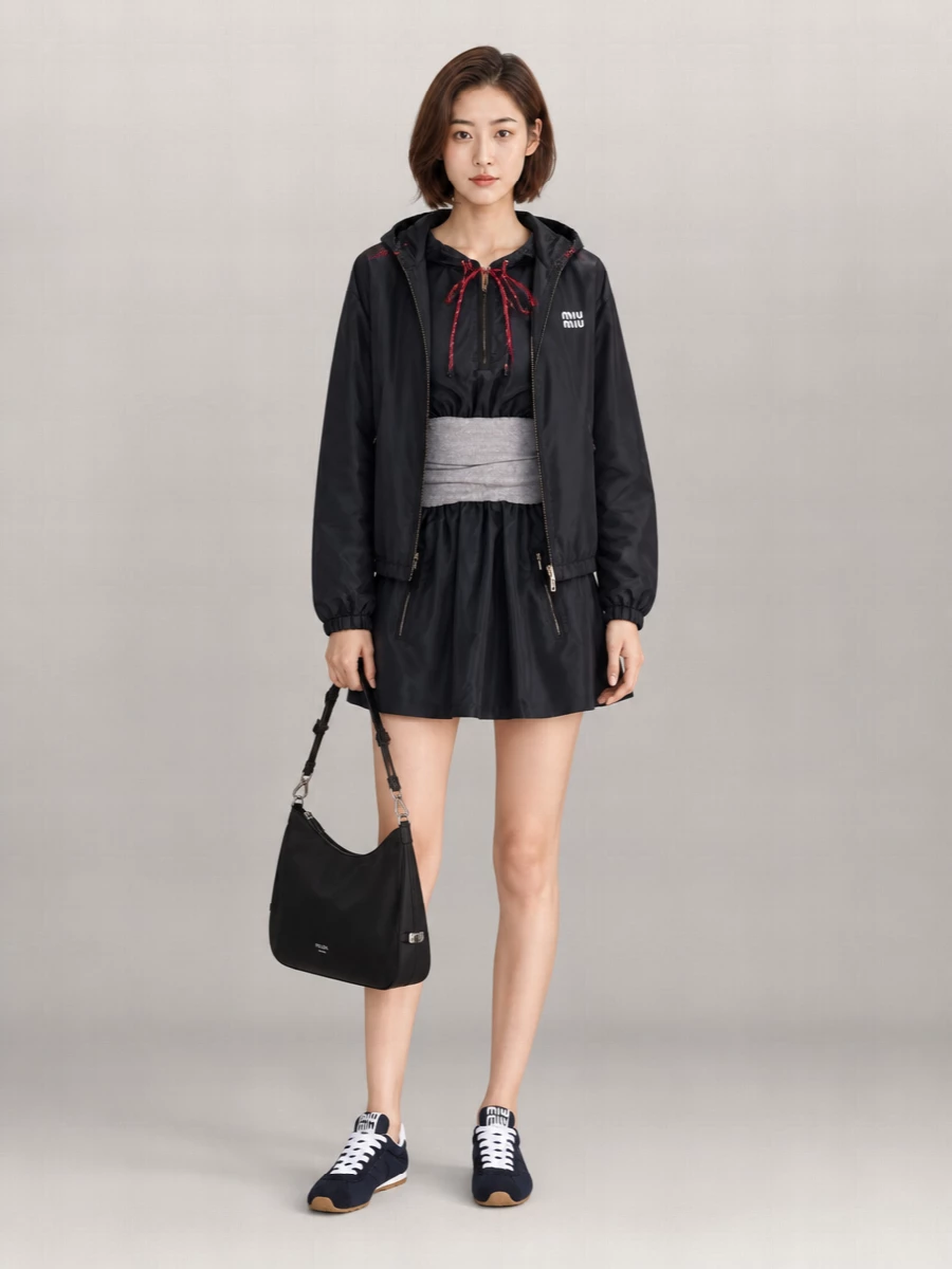 Miu Miu Canvas Windbreaker Jacket