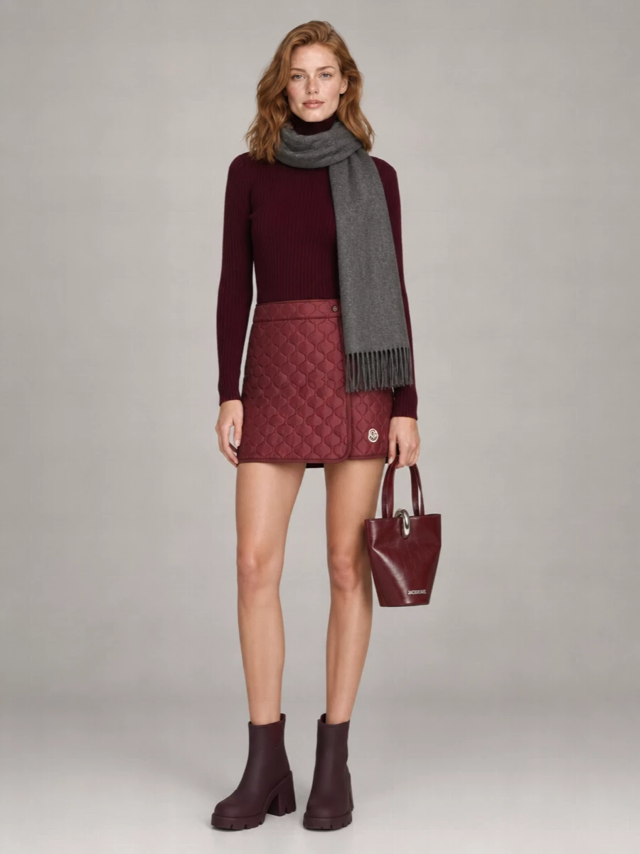 Moncler Quilted Wrap Skirt