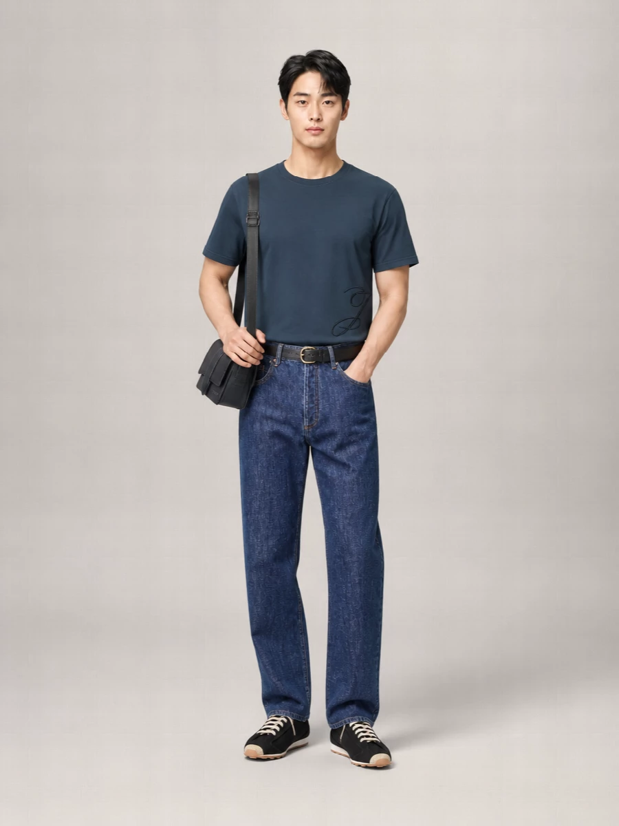 Jacquemus denim straight-leg trousers