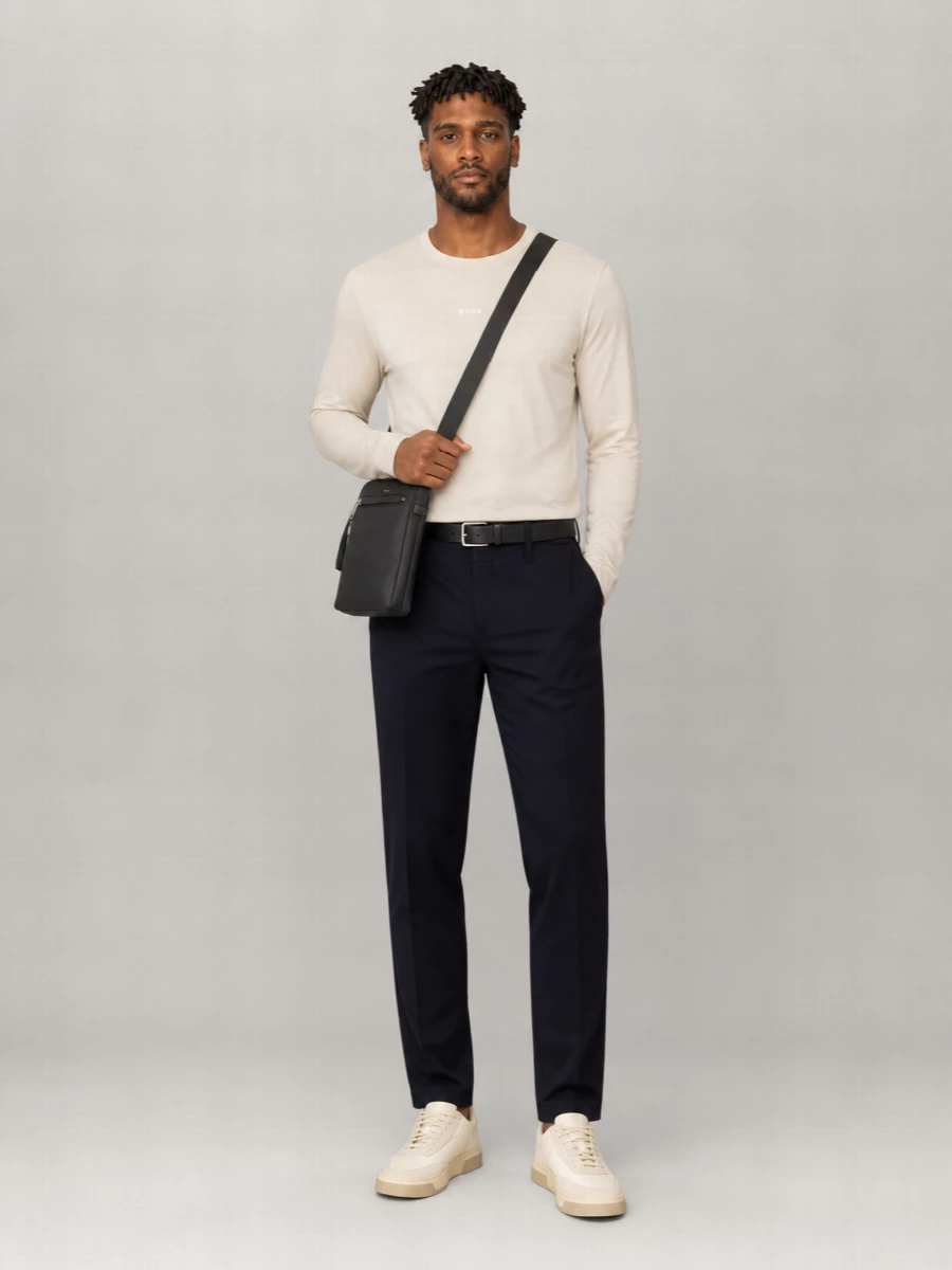 Boss Long Sleeve Cotton Jersey T-Shirt
