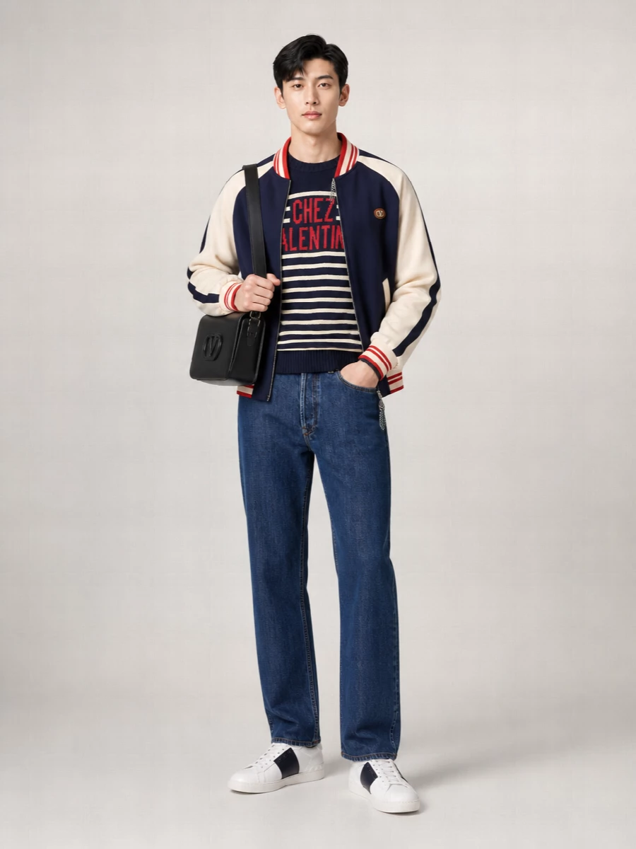 Valentino Virgin Wool Bomber Jacket