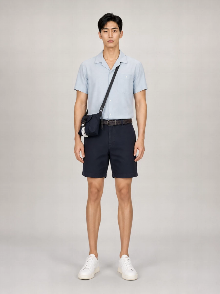 Woolrich Belted Chino Shorts