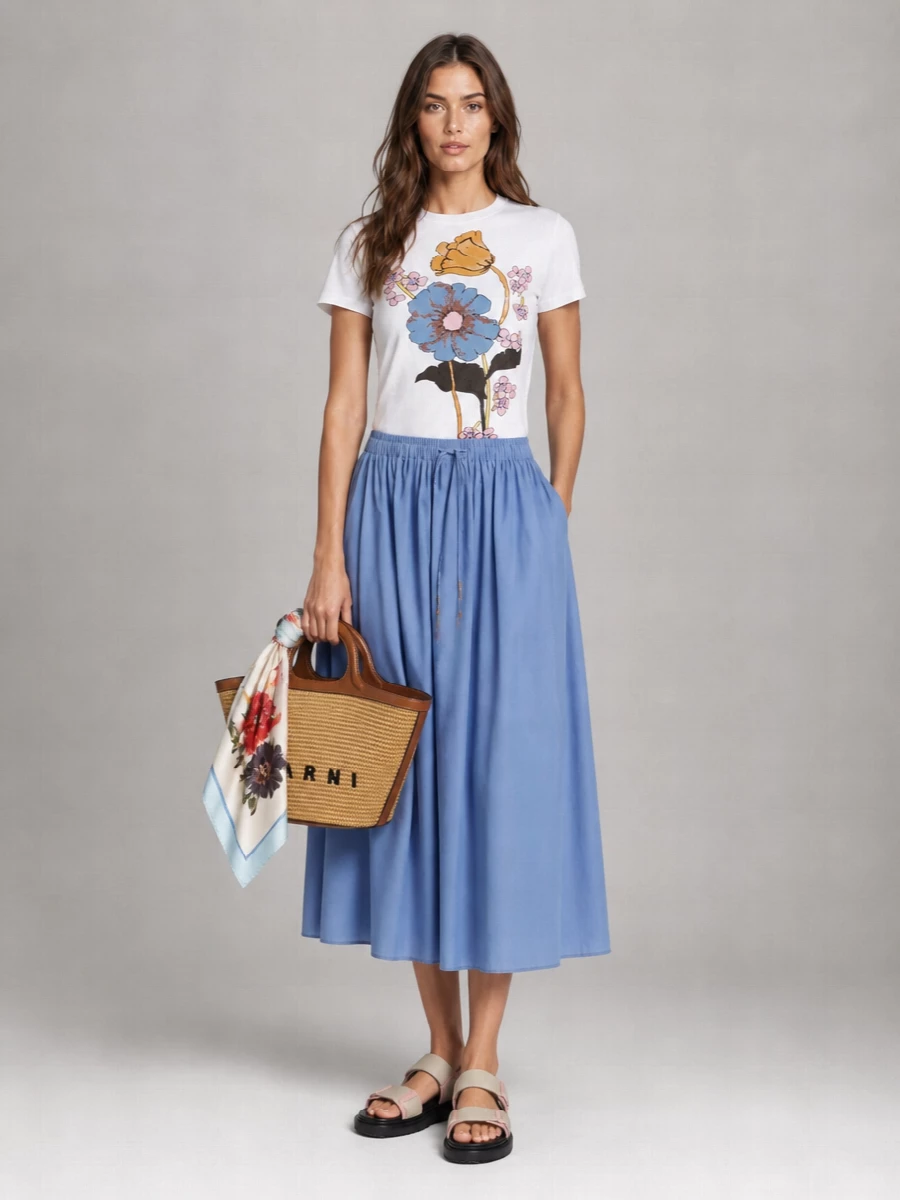 Marni Cotton Short Sleeve T-Shirt