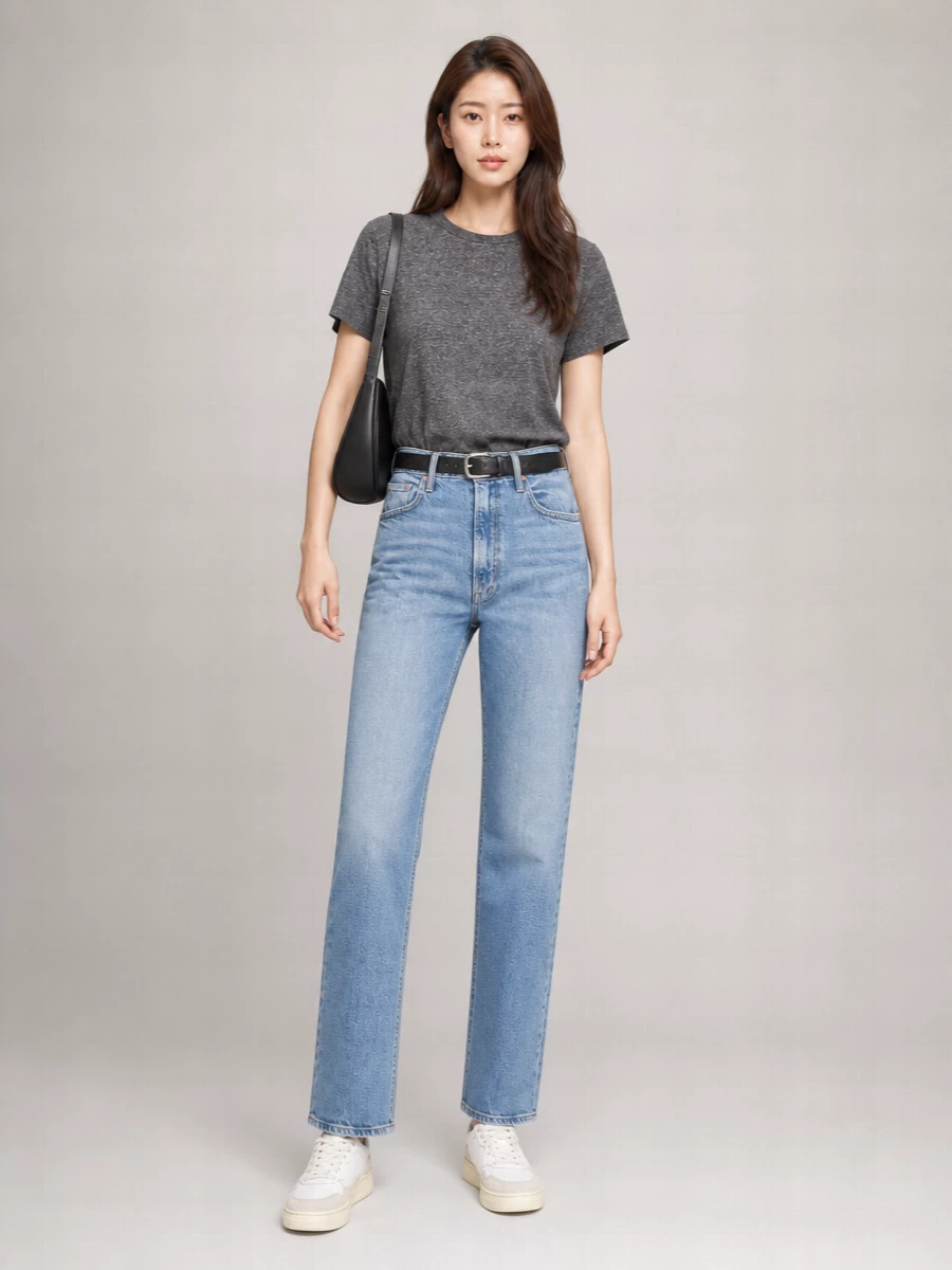 Mother Straight-Leg Jeans