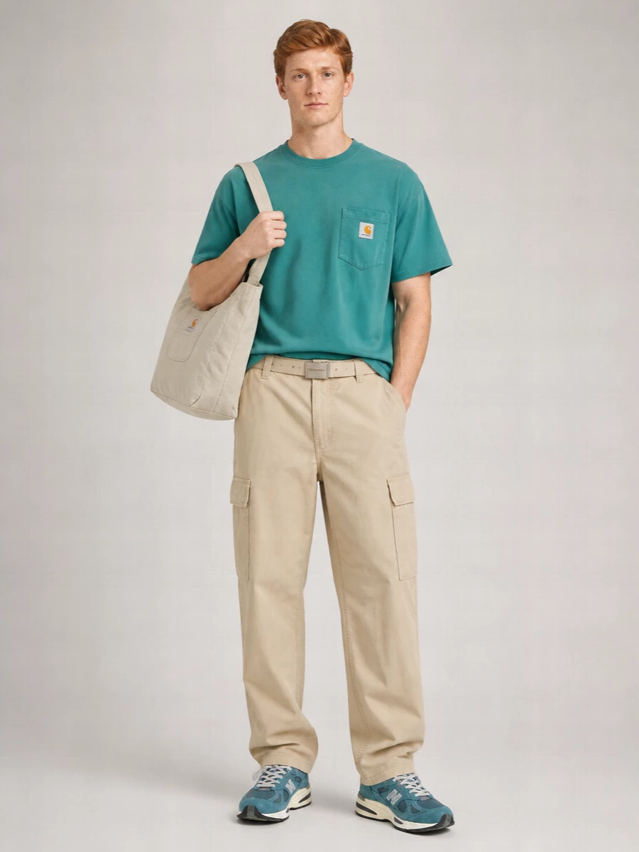 Carhartt Wip Round Neck T-Shirt Short Sleeves Pocket