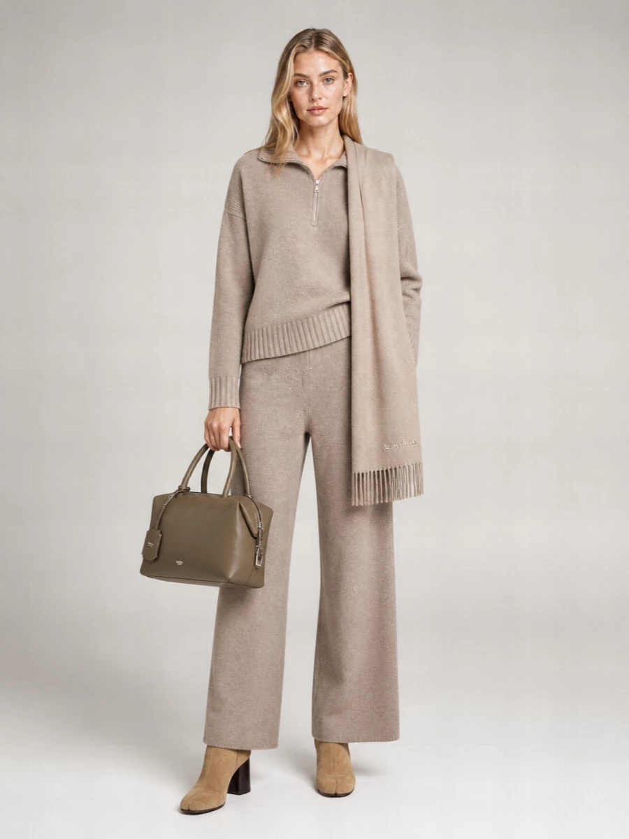 Max Mara cashmere ribbed high-neck sweatshirt