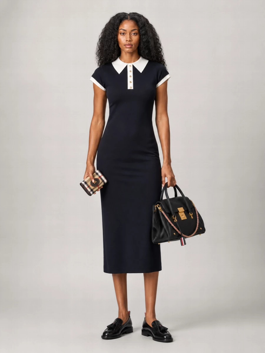 Thom Browne Leather Shoulder Bag