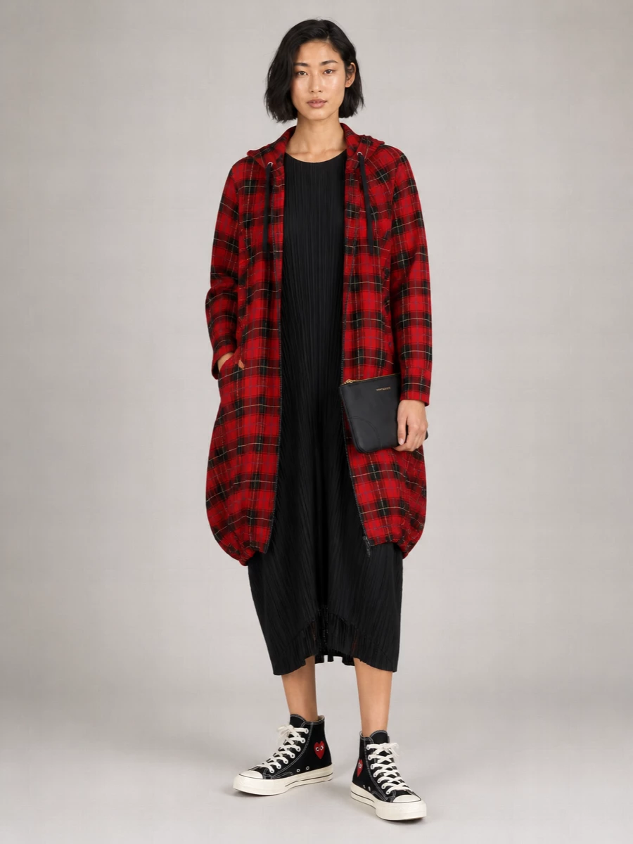 Comme Des Garçons Knee-Length Single-Breasted Coat