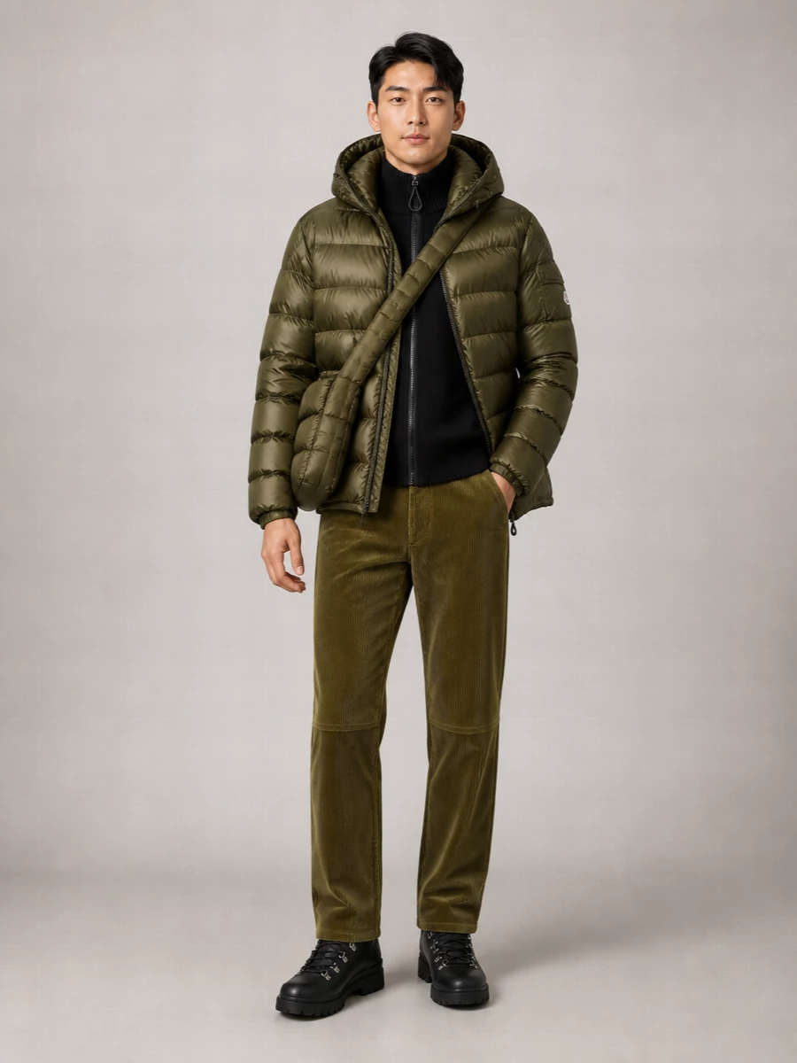 Moncler Down Hooded Puffer Jacket