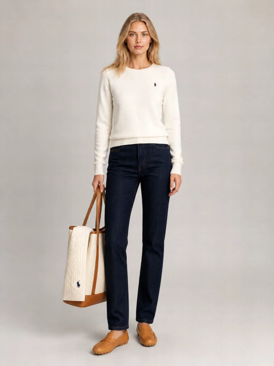 Ralph Lauren Cotton Long-Sleeve Sweatshirt