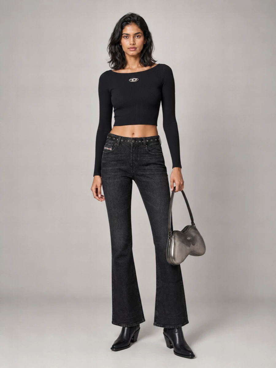 Diesel Low-Rise Bootcut Denim Jeans