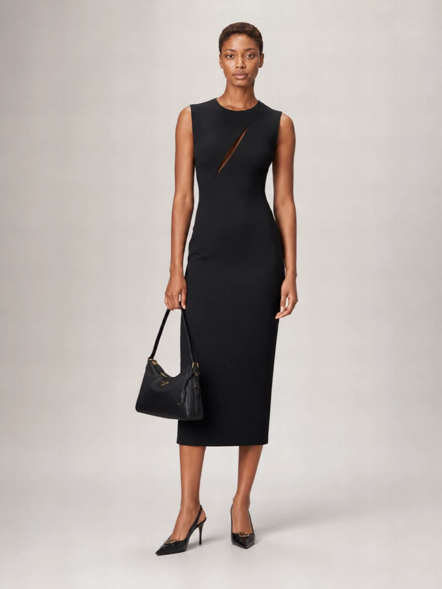 Prada Aimée Medium Leather Shoulder Bag