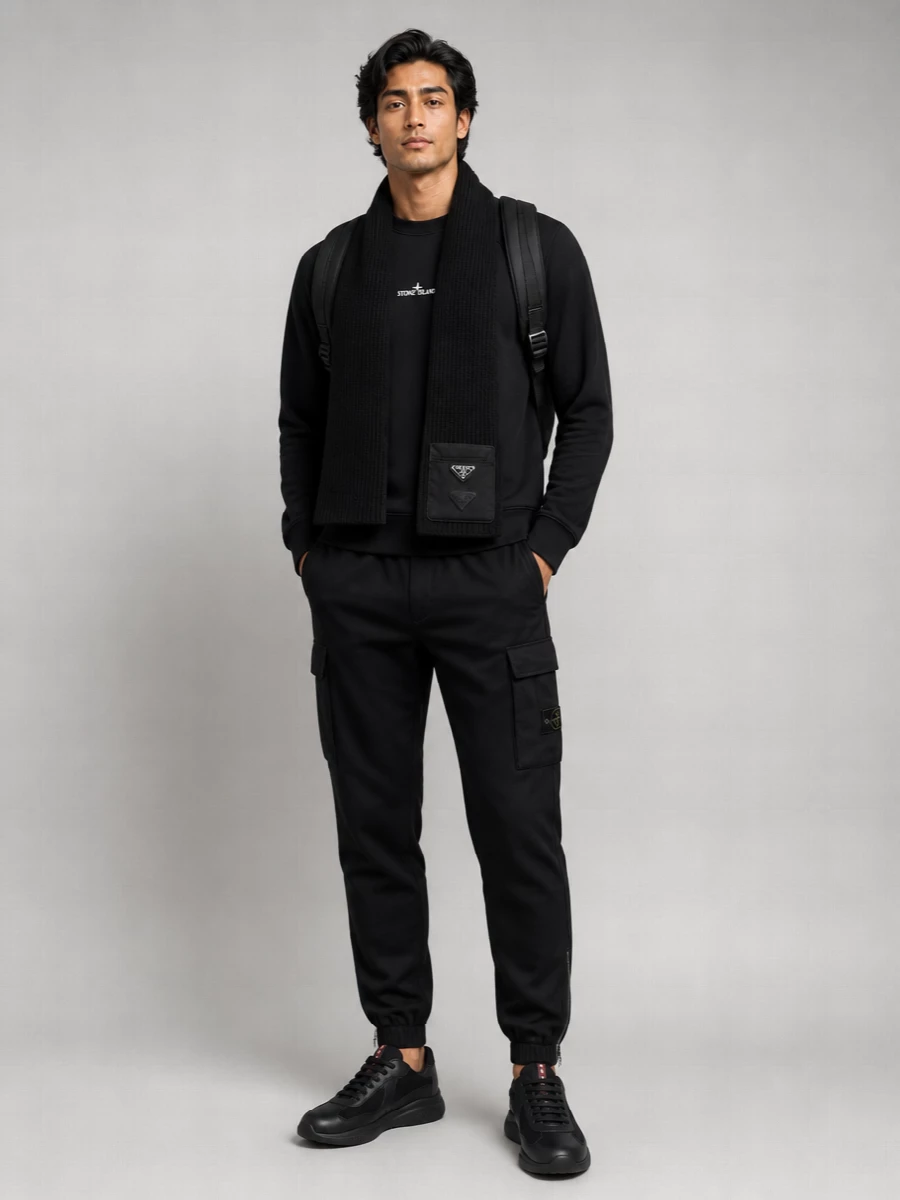 Stone Island Cotton Oversized Printed Sweatshirt
