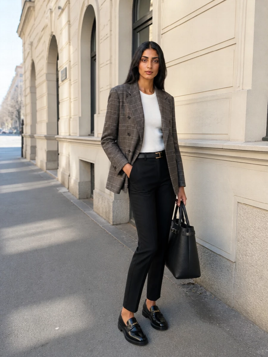 Tagliatore blazer black tailored trousers outfit