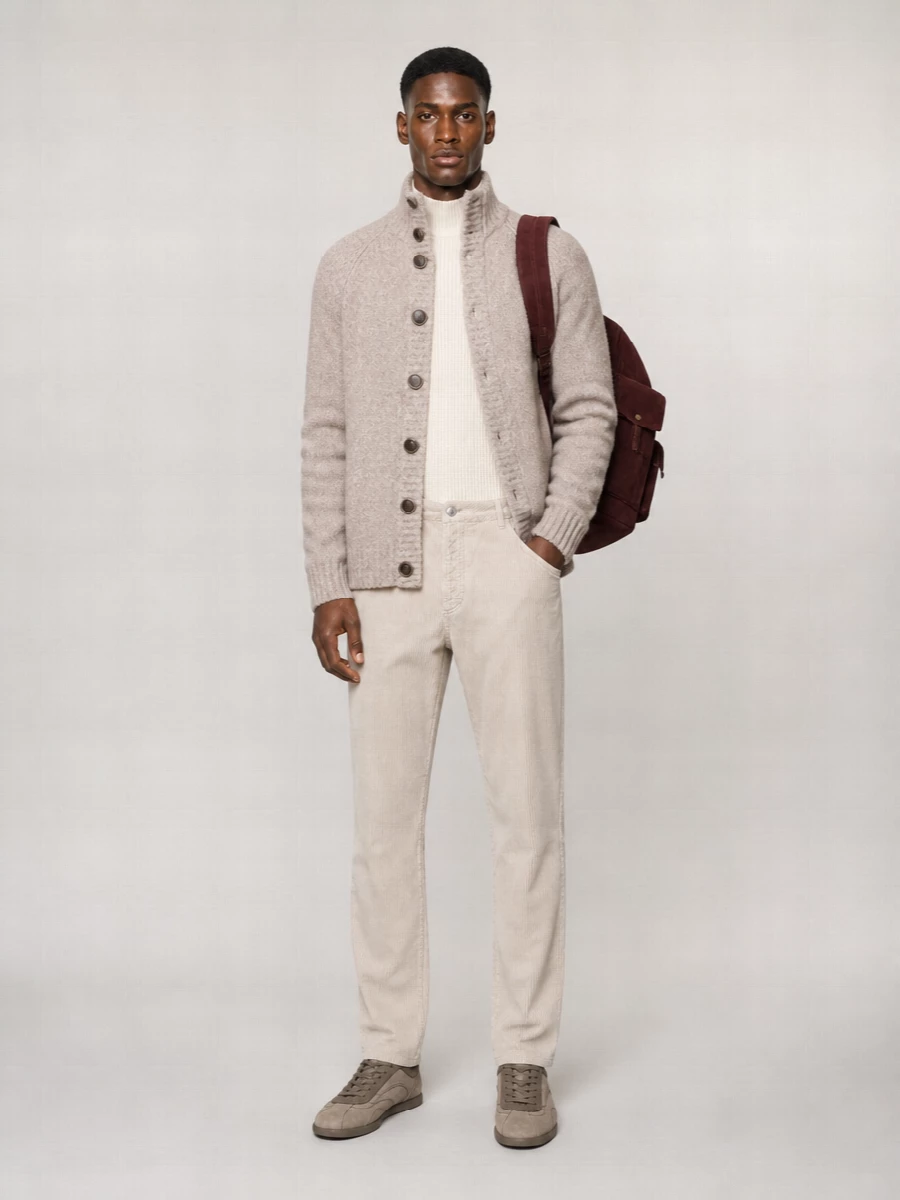 Brunello Cucinelli Wool Silk Cashmere Cardigan